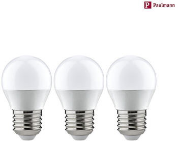 Paulmann LED Tropfenlampe G45 E27 3x3.5W 2700K 250lm weiß / opal (28578)