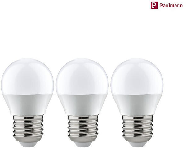 Paulmann LED Tropfenlampe G45 E27 3x5.5W 2700K 470lm weiß / opal (28579)