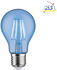 Paulmann LED Deko-Filament Birne BLAU NonDim E27 2.2W 100000K 40lm Glas klar (28721)
