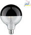 Paulmann LED Deko-Globe G125 Kopfspiegel SCHWARZ Chrom E27 6.5W 2700K 600lm dimmbar klar (28680)