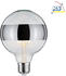 Paulmann LED Deko-Globe G125 Ringspiegel SILBER E27 6.5W 2600K 640lm dimmbar klar (28681)
