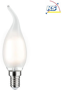 Paulmann LED Filament Kerze Windstoß E14 2.6W 2700K 250lm nicht dimmbar satin (28685)