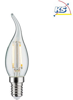 Paulmann LED Filament Kerze Windstoß E14 2.8W 2700K 250lm dimmbar klar (28686)