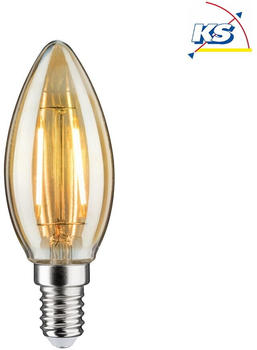 Paulmann LED Filament Kerze E14 2.6W 2500K 260lm Goldglas klar nicht dimmbar (28704)