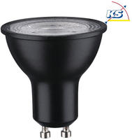 Paulmann 28754 Standard 230V LED Reflektor GU10 460lm 7W 4000K dimmbar Schwarz...