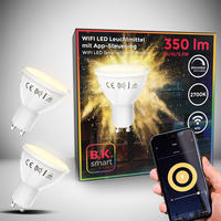 B.K.Licht LED-Leuchtmittel GU10 2 Stk. Warmwei&szlig; Smart Home LED-Lampe, RGB,...