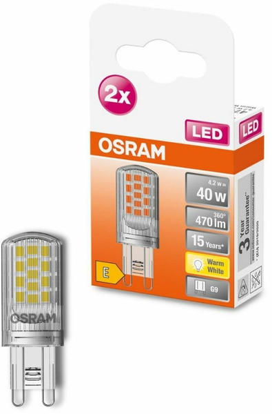 Eigenschaften & Allgemeine Daten Osram LED Star PIN G9 4,2W/2700K 2er-Set (AC32126)