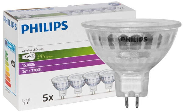 Philips LED CorePro MR16 5x4.4W/345lm 2700K (9290024946)