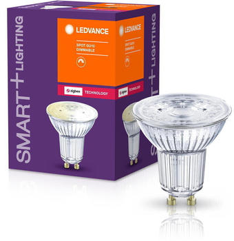 LEDVANCE Smart+ Zigbee LED GU10 Reflektor Par16 Transparent 4,7W/350lm 2700K 1er Pack