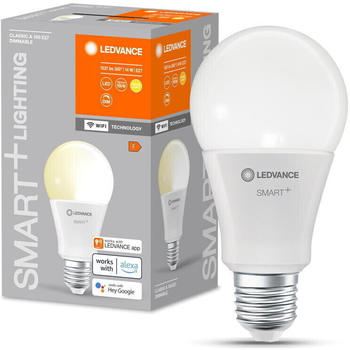 LEDVANCE Smart+ WLAN LED E27 Birne A60 Weiß 14W/1521lm 2700K 1er Pack