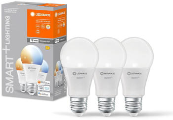 LEDVANCE Smart+ WLAN LED E27 Birne A75 Weiß 9,5W/1055lm tunable White 3er Pack