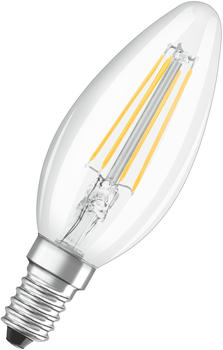 Osram LED Lampe ersetzt 60W E14 Kerze - B35 in Transparent 5,5W 806lm 2700K 1er Pack transparent