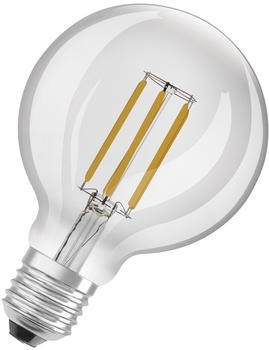 Osram LED Lampe ersetzt 60W E27 Globe - G95 in Transparent 4W 840lm 3000K 1er Pack transparent