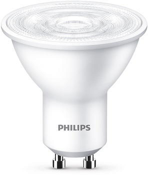 Philips LED Lampe ersetzt 50W, GU10 Reflektor PAR16, weiß, warmweiß, 380 Lumen, nicht dimmbar, 1er Pack weiß