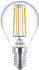 Philips LED Lampe ersetzt 40W, E14 Tropfen P45, klar, warmweiß, 470 Lumen, nicht dimmbar, 1er Pack transparent