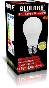 Blulaxa LED Birnenform 14W (100W) E27 1521lm 2700K