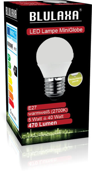 Blulaxa LED MiniGlobe G45 5W (40W) E27 470lm 2700K