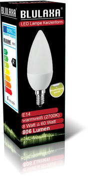 Blulaxa LED Kerzenform 8W (60W) E14 806lm 2700K