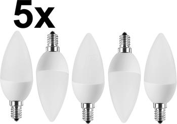 Blulaxa 49224 - 5x LED SMD Lampe C35 E14 5W 470 lm WW Aktion