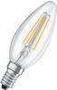 OSRAM E14 LED Kerzen Lampe STAR FILAMENT klar 4W wie 40W warmweißes Licht,...