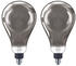 Philips LED Lampe ersetzt 25W, E27 Birne A160, grau, warmweiß, 200 Lumen, dimmbar, 2er Pack grau