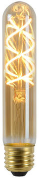 Lucide Vintage LED Lampe, dimmbar, E27, Röhre T30, Filament, 5W, 260lm, 2200K gold / messing