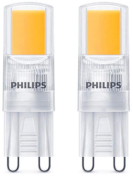 Philips LED Lampe ersetzt 25 W, G9 Brenner, klar, warmweiß, 220 Lumen, nicht dimmbar, 2er Pack transparent
