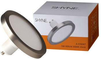 SHYNE LED GU10 Panelleuchtmittel, 90mm, dimmbar in Nickel silber