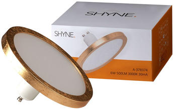 SHYNE LED GU10 Panelleuchtmittel, 110mm, dimmbar in Gold gold / messing