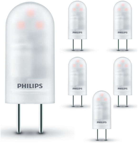 Philips LED Lampe ersetzt 20W, Gy6,35 Brenner, weiß, warmweiß, 205 Lumen, nicht dimmbar, 6er Pack weiß