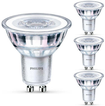 Philips LED Lampe ersetzt 35W, GU10 Reflektor PAR16, neutralweiß, 275 Lumen, nicht dimmbar, 4er Pack silber