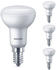 Philips LED Lampe ersetzt 60W, E14 Reflektor R50, weiß, warmweiß, 640 Lumen, nicht dimmbar, 4er Pack weiß
