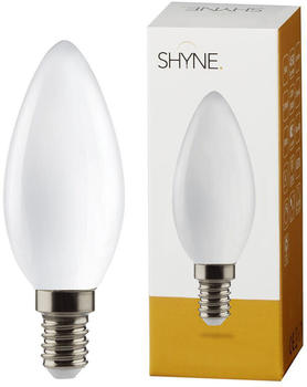 SHYNE LED Leuchtmittel E14, milchig, Kerze - B35, 5W, 450 Lumen, 2700K weiß