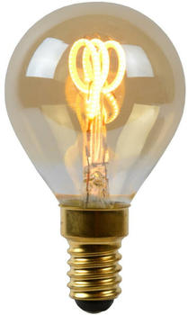 Lucide LED Leuchtmittel E14 Tropfen - P45 in Amber 3W 165lm gold / messing
