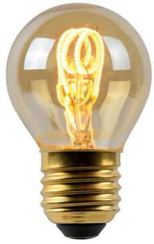 Lucide LED Leuchtmittel E27 Tropfen - P45 in Amber 3W 165lm gold / messing