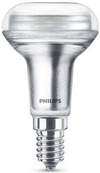 Philips LED Lampe ersetzt 60W, E14 Reflektor R50, warmweiß, 320 Lumen, dimmbar, 1er Pack silber