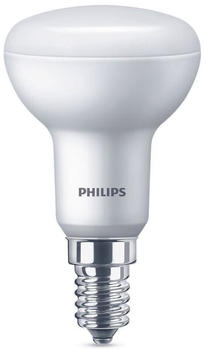 Philips LED Lampe ersetzt 60W, E14 Reflektor R50, weiß, warmweiß, 640 Lumen, nicht dimmbar, 1er Pack weiß