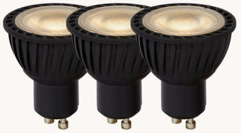 Lucide LED Leuchtmittel GU10 Reflektor - PAR16 in Schwarz 3x 5W 960lm 3000K schwarz