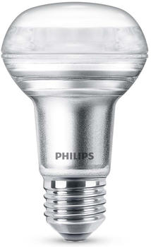 Philips LED Lampe ersetzt 60W, E27 Reflektor R63, warmweiß, 345 Lumen, dimmbar, 1er Pack silber