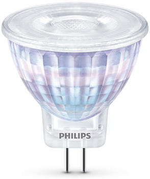 Philips LED Lampe ersetzt 20W, GU4 Reflektor MR11, warmweiß, 184 Lumen, nicht dimmbar, 1er Pack silber