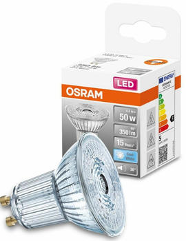 Osram LED Lampe ersetzt 50W Gu10 Reflektor - Par16 in Transparent 4,3W 350lm 4000K 1er Pack transparent