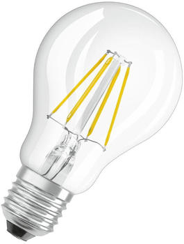 Osram LED Lampe ersetzt 40W E27 Birne - A60 in Transparent 4,8W 470lm 2700K dimmbar 1er Pack transparent