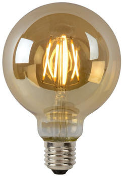 Lucide LED Leuchtmittel E27 Globe - G95 in Amber 5W 600lm gold / messing