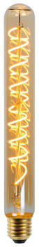 Lucide LED Leuchtmittel E27 Röhre - T32 in Amber 5W 380lm 250mm gold / messing