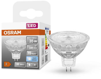 Osram LED Lampe ersetzt 35W Gu5.3 Reflektor - Mr16 in Transparent 3,8W 345lm 4000K 1er Pack transparent