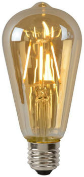 Lucide LED Leuchtmittel E27 ST64 in Amber 5W 600lm gold / messing
