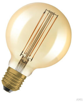 Osram LED Lampe ersetzt 60W E27 Globe - G95 in Gold 8,8W 806lm 2200K dimmbar 1er Pack gold / messing