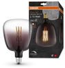 OSRAM LED VINTAGE E27 Glühlampe Globe 140 Smoke-Tönung dimmbar 4,5W wie 15W...