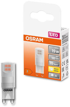 Osram LED Lampe ersetzt 19W G9 Brenner in Transparent 1,9W 180lm 2700K 1er Pack transparent