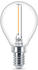 Philips LED Lampe ersetzt 15W, E14 Tropfen P45, klar, warmweiß, 136 Lumen, nicht dimmbar, 1er Pack transparent